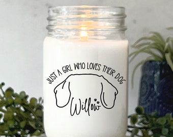 Dachshund Candle Gift, Dachshund Personalized Gifts, Doxie Mom, Handmade Gift, Wiener Dog, Doxie Lover Gift, Mothers Day Gift