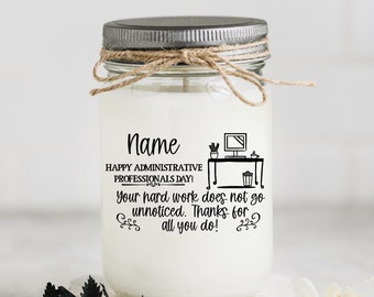 Employee Appreciation Candle - Perfect Gift for Administrative Professional's Day