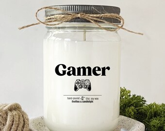 Gamer Gift Candle | Gaming Candle | Gift for Video Game Lover | Gamer Girl | PC Gamer Gaming Gift | Gaming Gifts Men Boyfriend Husband