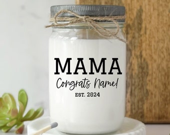 Mother To Be Gift Candle Personalized, Gift For Mom To Be, Pregnancy Gift