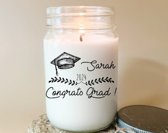 Graduation Gift Congrats Candle Personalized Graduation Gift Candle Graduate Gift College Graduate High School Graduation Favors