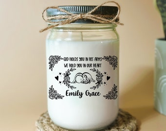 Infant Loss Miscarriage Gift Personalized Candle Pregnancy Loss Memorial Baby Memorial Candle Angel Baby Baby Loss