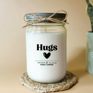 Send a Hug Gift Candle Friendship Gift