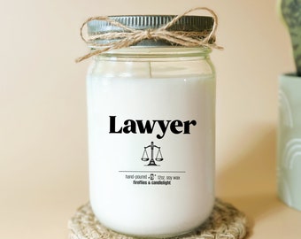 Best Lawyer Candle | Gift For Lawyer | Attorney Gift | Legal Genius | Bar Exam Gift | Future Lawyer Gift | Law Day Gift