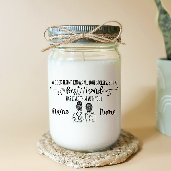 Friendship Gifts Two Friends Gift Candle Bestie Gift Friend Birthday Friendship National Best Friend Day