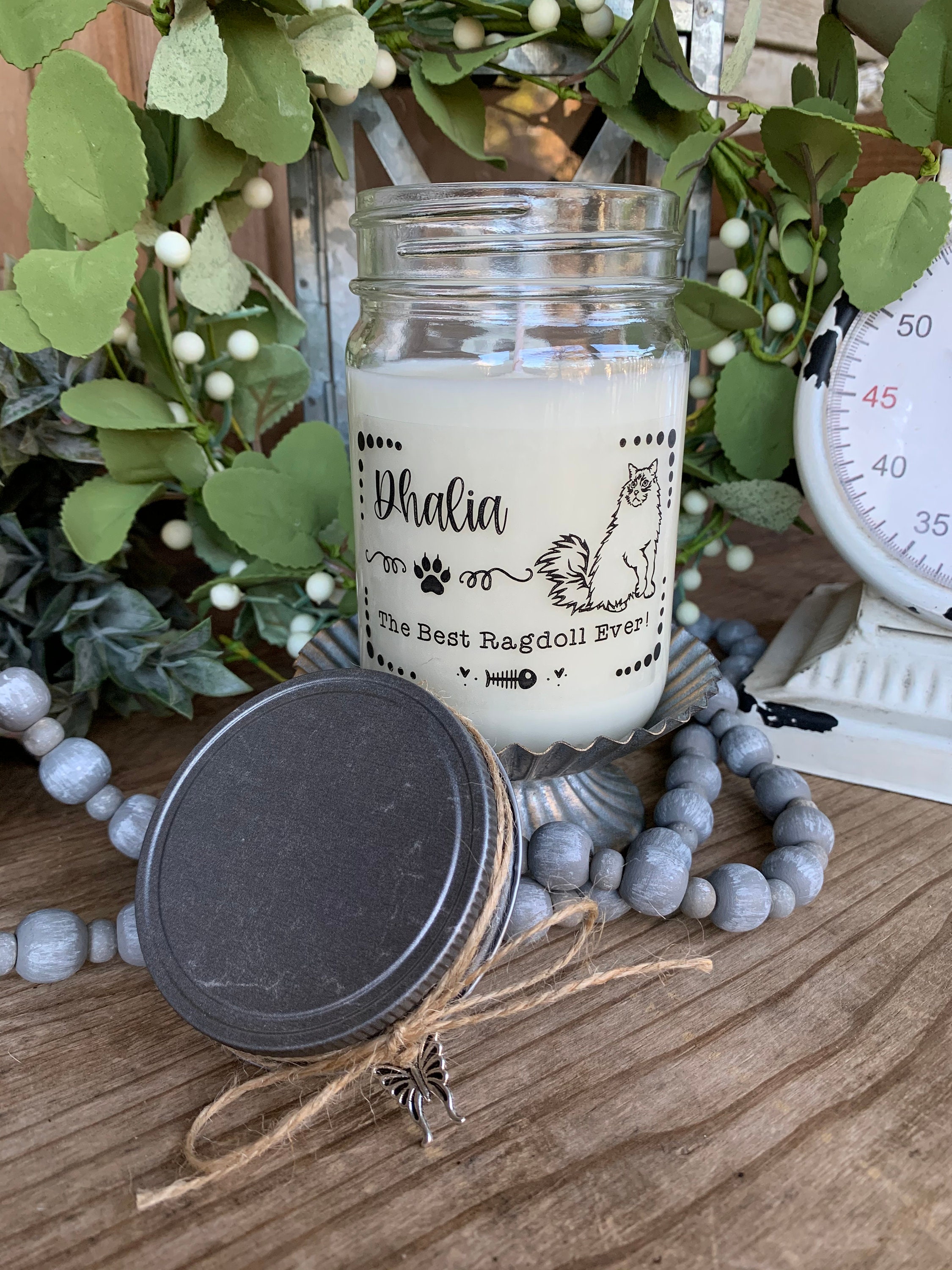 Ragdoll Cat Gift Candle Cat Birthday Gift Ragdoll Cat Gift | Etsy