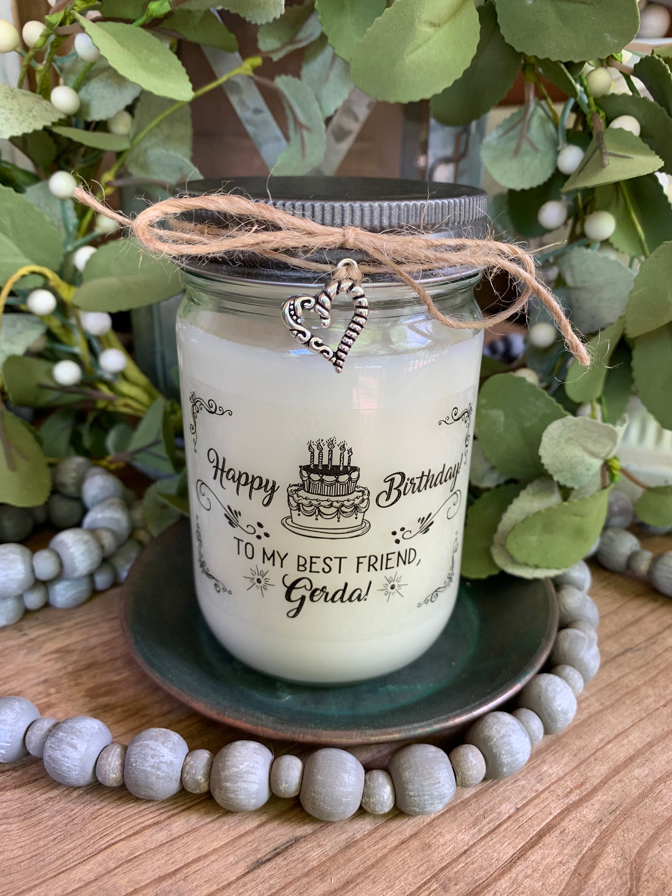 Happy Birthday To My Candle Gift Birthday Gift Custom Etsy