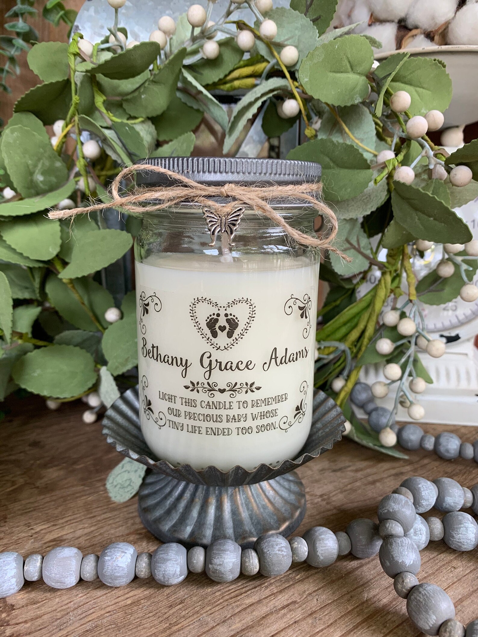 Pregnancy and Infant Loss Candle Baby Remembrance Gift Etsy