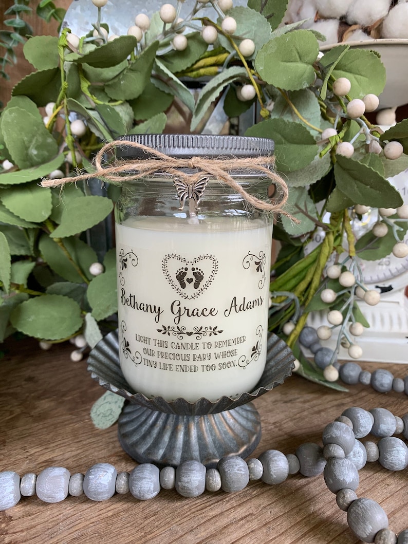 Pregnancy and Infant Loss Candle Baby Remembrance Gift Etsy