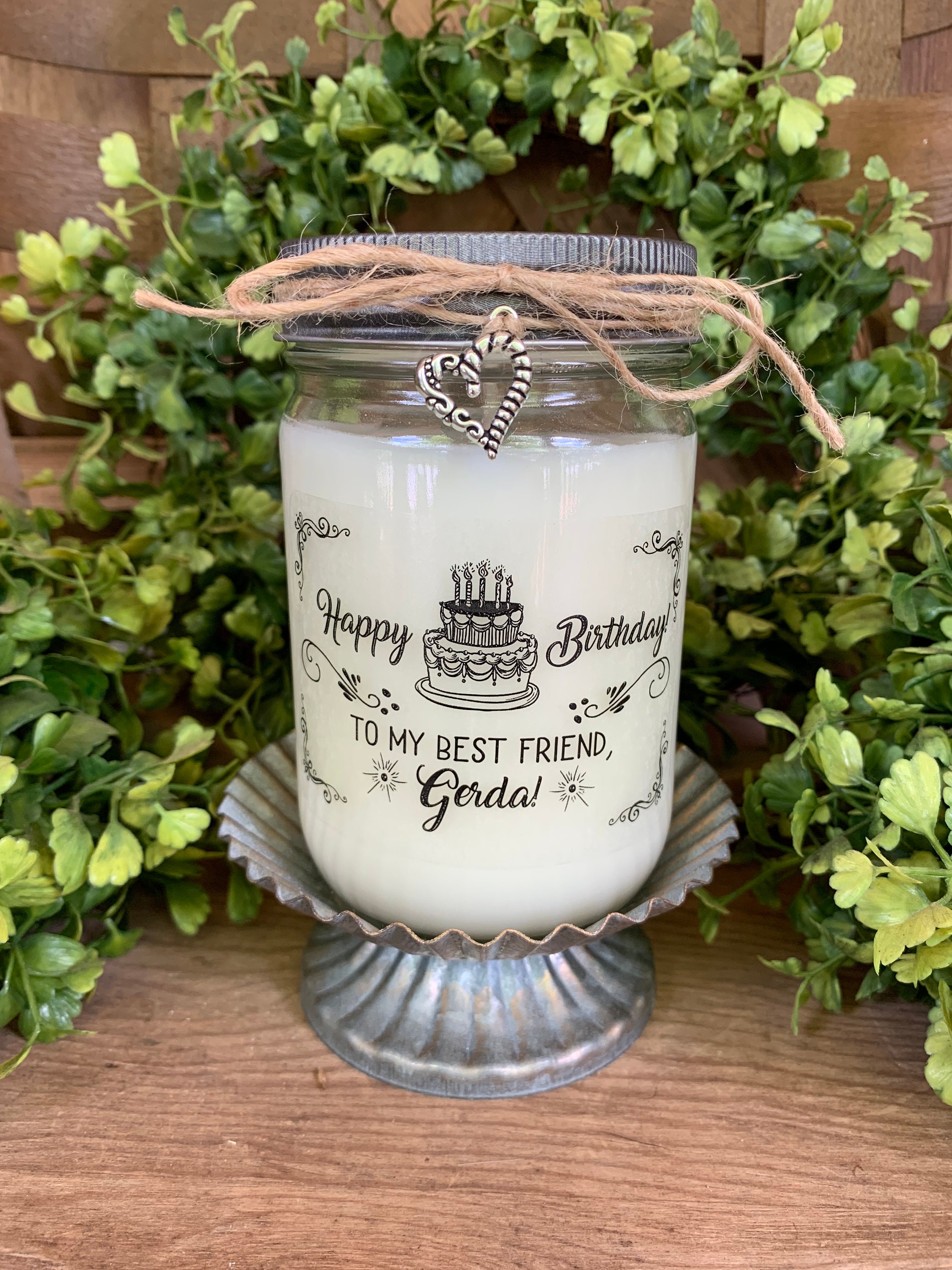 Happy Birthday To My Candle Gift Birthday Gift Custom Etsy