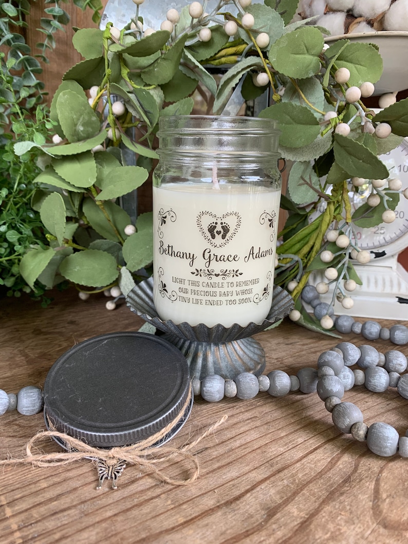 Infant and Pregnancy Loss Candle With Gift Box Baby Etsy