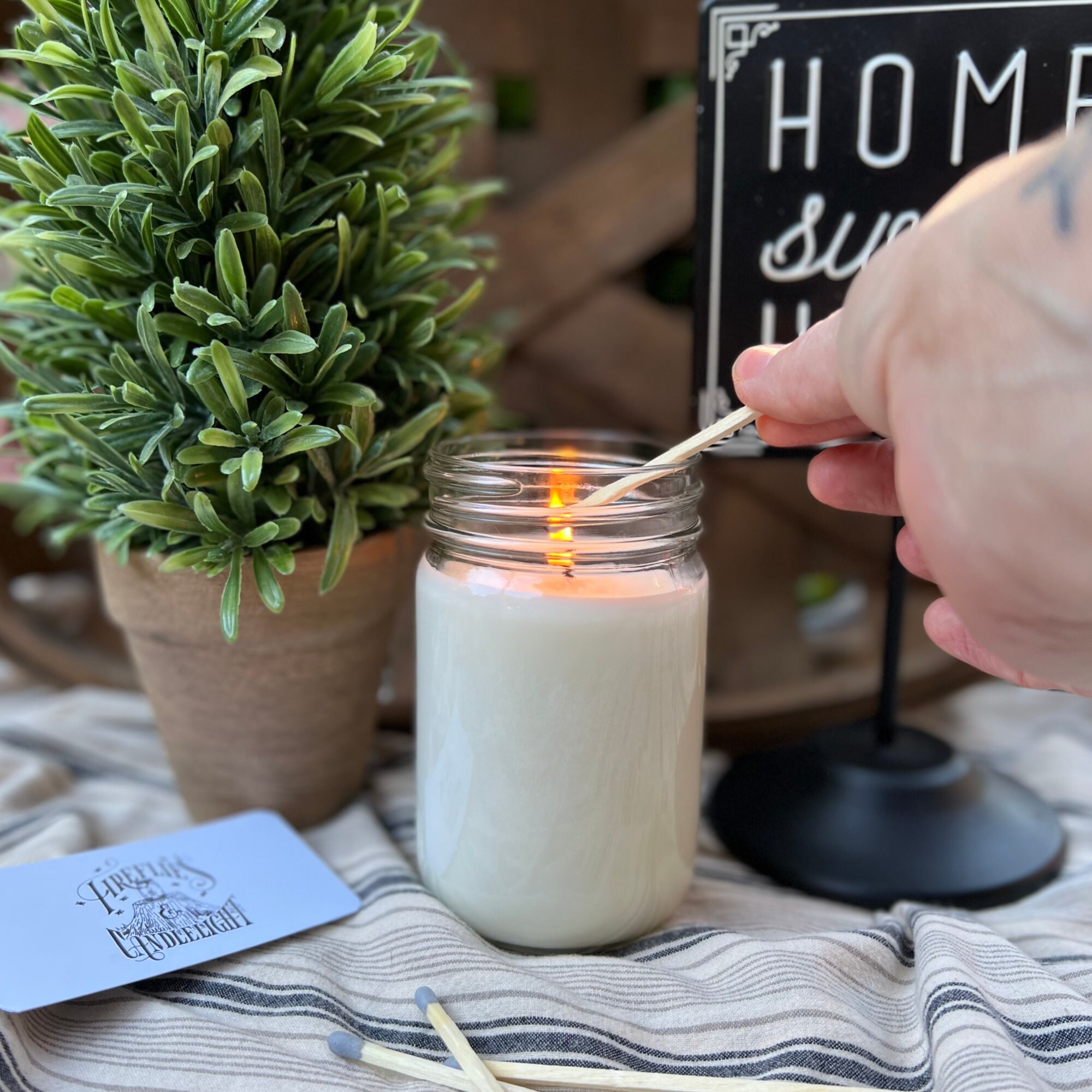 New Neighbor Gift Candle Personalized Gift for Etsy