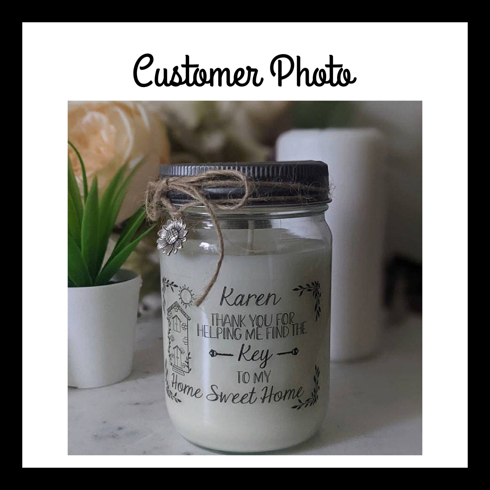 REALTOR Gift Candle Real Estate Closing Gift Personalized Etsy