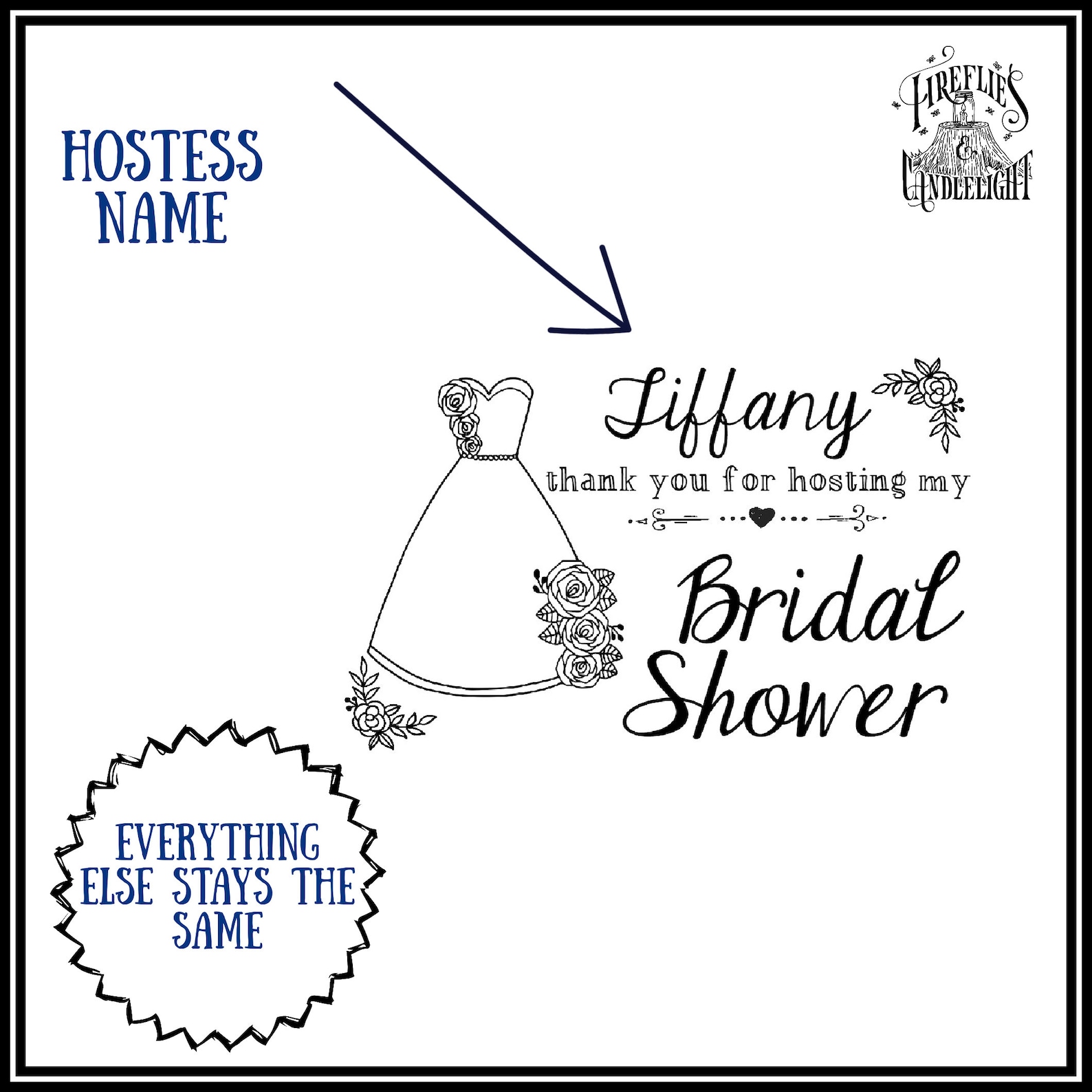 Bridal Shower Hostess Gift Bridal Hostess Gift Thank You Etsy