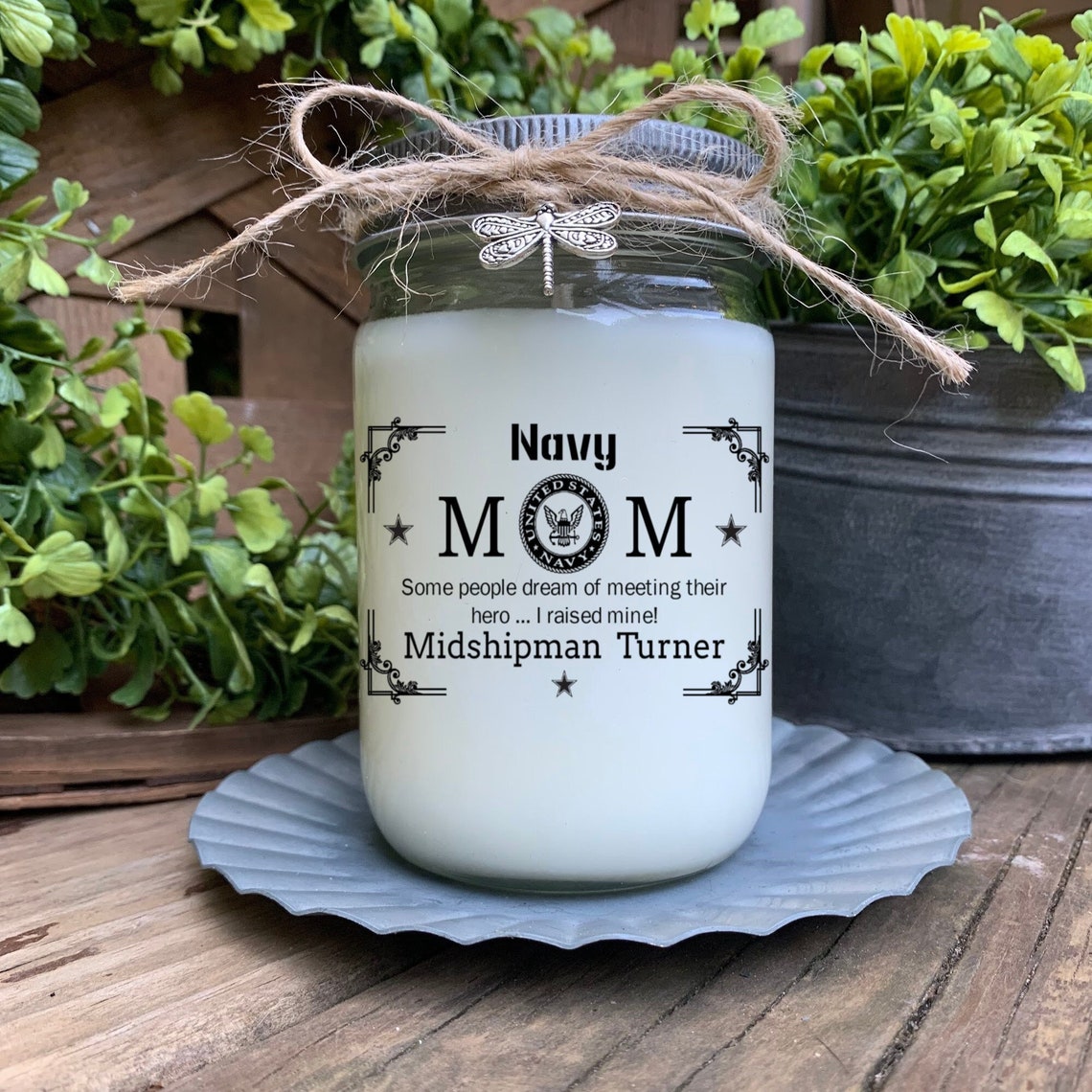 NAVY Mom Gift Navy Seaman Mom Candle Military Mother Etsy