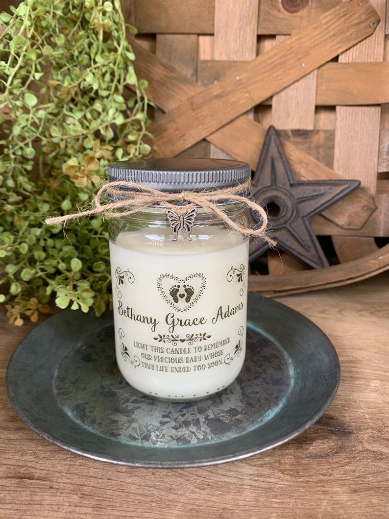 Pregnancy and Infant Loss Candle Baby Remembrance Gift Etsy