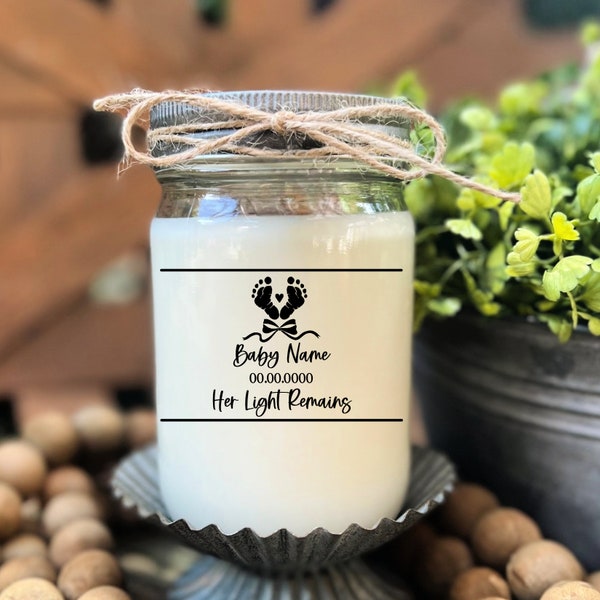 Memorial Candle Etsy