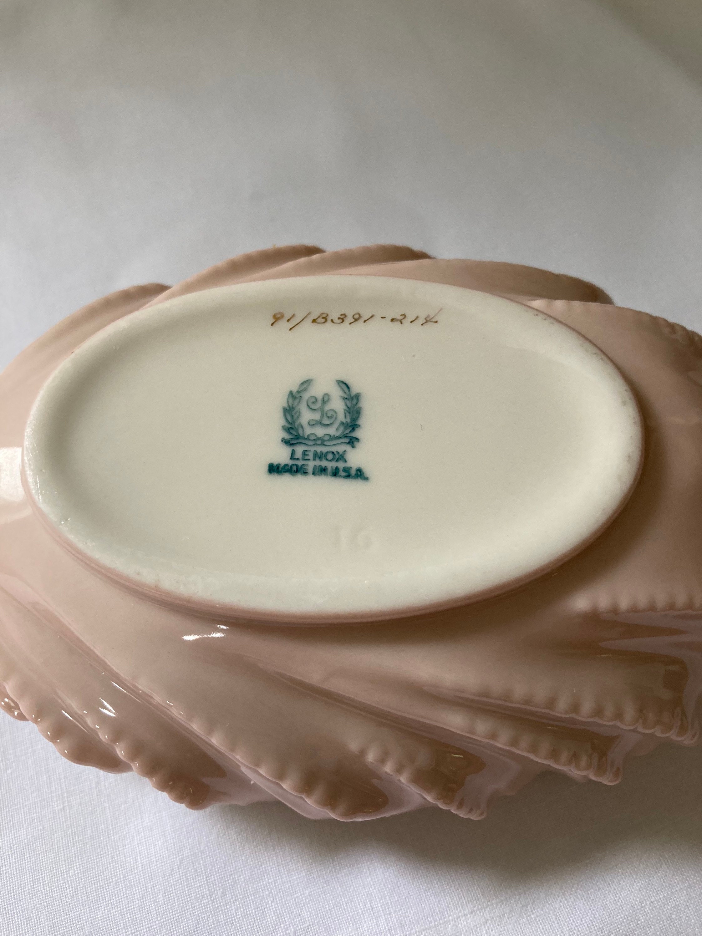 Lenox Vintage Pink Lenox China Soap Dish Etsy