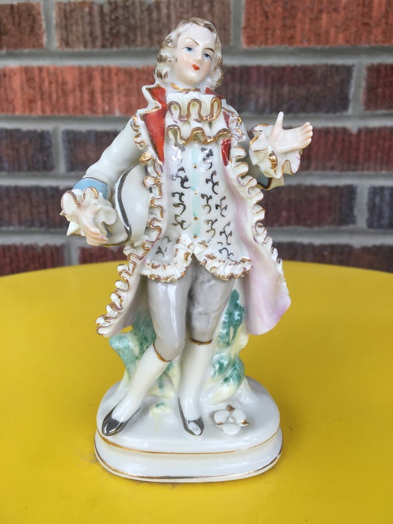 Wales Figurine Made in Japan Vintage Porcelain Male Figurine Etsy