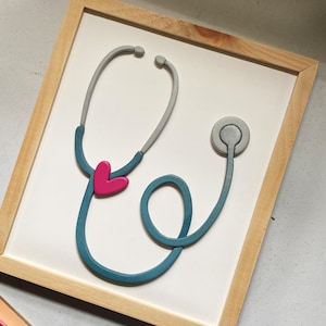 Stethoscoop Liefde | Digitaal snijbestand | SVG-png-pdf-bestand | Klaar voor Glowforge-laser | Figuurzaagsjabloon | Handgetekend | Verpleegkundige dr | Gezondheidszorg