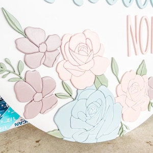 Rosen & Mohnblumen | Digital Schnitt Datei | SVG PNG PDF | Glowforge Laser Bereit | Dekupiersäge Vorlage | Handgezeichnete Blumen