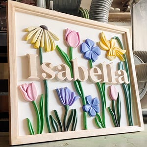 Blühende Wildblumen | Digital Schnitt Datei | SVG PNG PDF | Glowforge Laser Bereit | Dekupiersäge Vorlage | Hand gezeichnete Blumen |