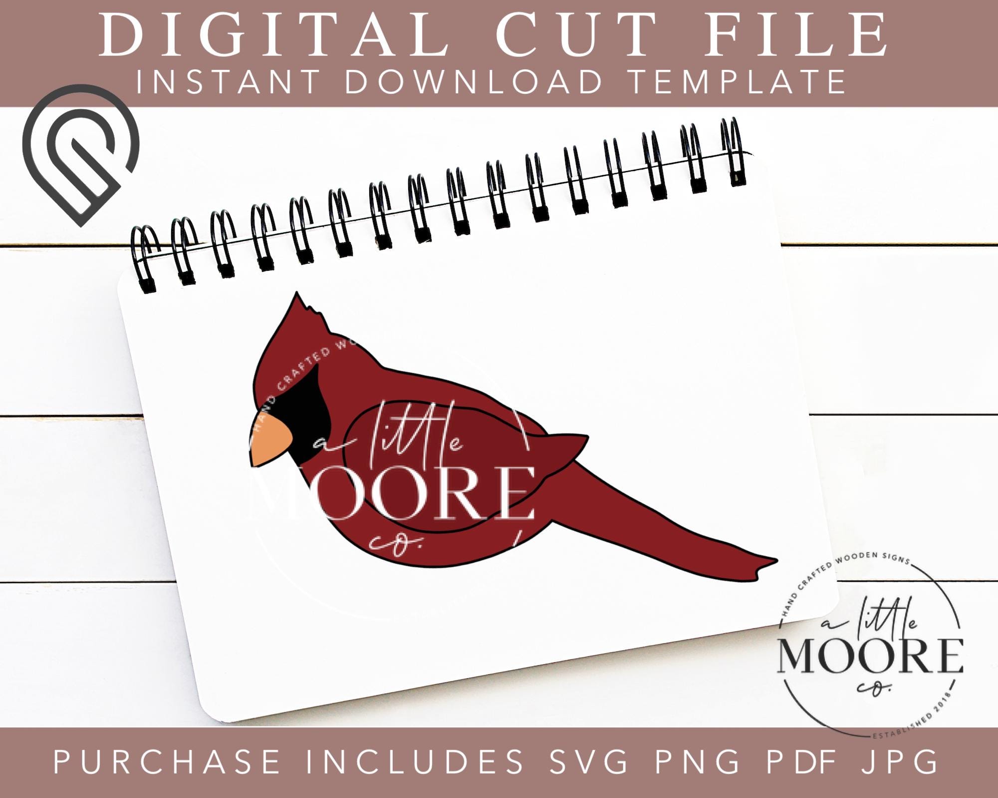 Cardinal Cut File Cardinal Laser Cut File: SVG, PNG, PDF, Glowforge Ready - Etsy