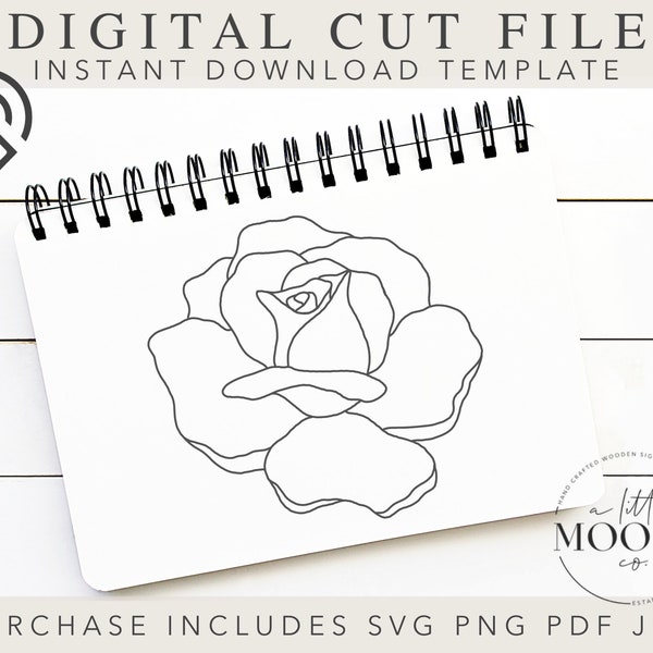 Scroll Saw Rose Pattern - Etsy