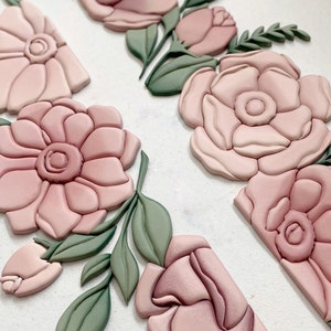 Wildblumen Bordüre Blumen | Digital Schnitt Datei | SVG PNG PDF | Glowforge Laser Bereit | Dekupiersäge Vorlage | Handgezeichnete Blumen