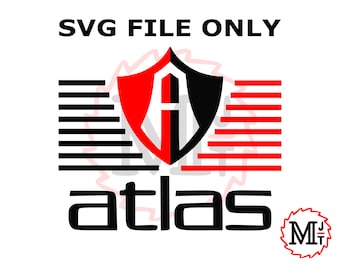 Club Atlas svg, Sports Team SVG, SVG Cut File, Soccer svg, Sport SVG, Liga Mexico svg, Cricut Cut File, Silhouette, svg png pdf