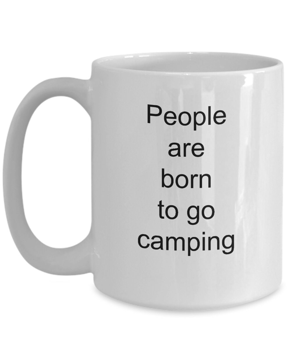 Camping themed coffee mug ceramic camp inspired mugs funny Etsy