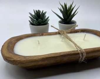 Dough Bowl Candle/Candle/Soy Candle/Industrial / Farmhouse/ Indoor /Outdoor