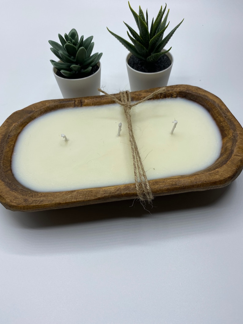 Dough Bowl Candle/candle/soy Candle/industrial / Farmhouse/ Etsy