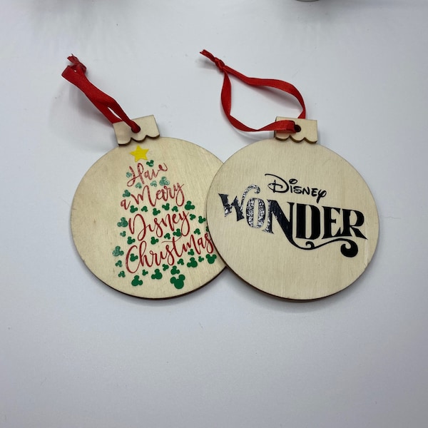 Wooden Ornament/Ornament Exchange/Fish Exender Gifts/FE Gifts/Disney Cruise/ Vacation/ Travel