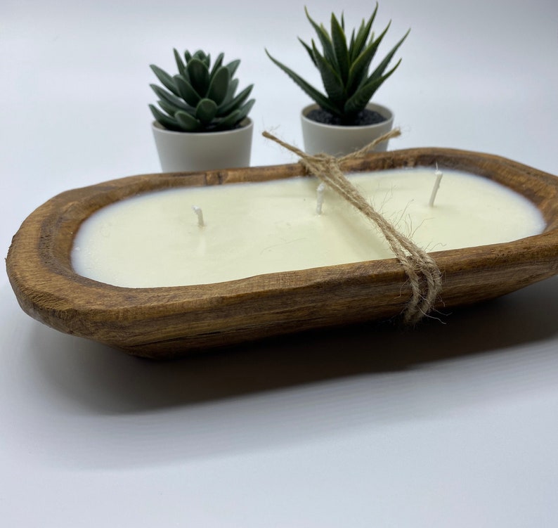 Dough Bowl Candle/candle/soy Candle/industrial / Farmhouse/ Etsy