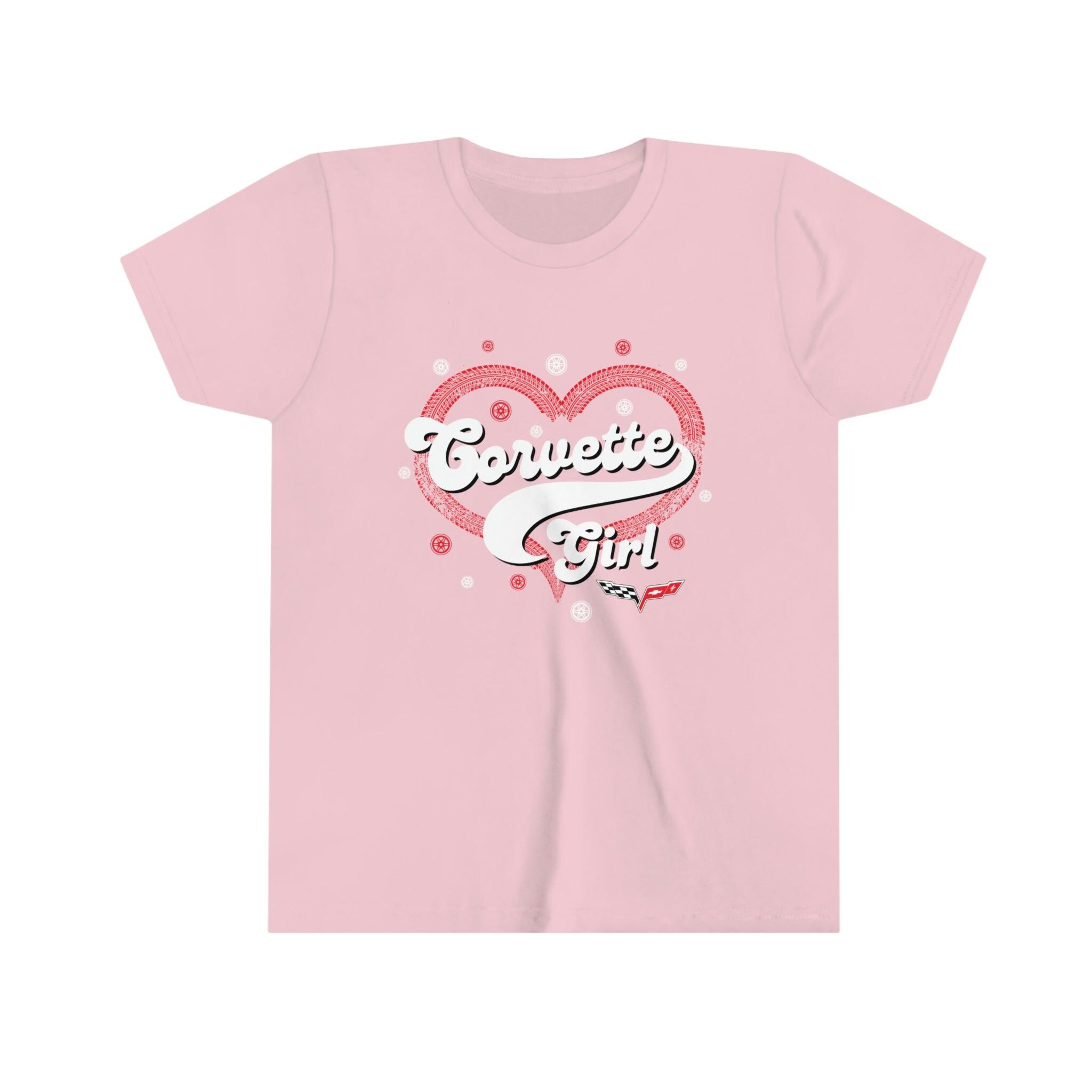 C6 Chevy Corvette Youth Girls' 100% Cotton T-Shirt, Tee for Kids Who Love Cars and Gift Buyers Looking for Children's Corvette Apparel