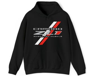 Chevy Camaro ZL1 6th Gen Unisex Hoodie Sweatshirt, Great Gift for Men, Women, Muscle Car Fans, Car Lovers, Auto Enthusiasts, and Gearheads