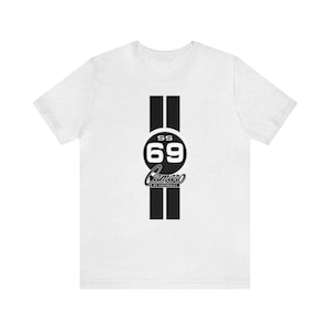 1969 Camaro SS Single Stripes Unisex Jersey Short Sleeve T-Shirt, Classic Camaro Tee, Gift for Chevy Fans, Car Lovers, Muscle Car Enthusiast