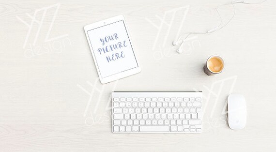 Tablet Mockup With Coffee Mockup Blog Background Blog Template
