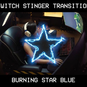 Twitch Transition Burning Star | Stinger Transition | Overlay Streaming | Live Stream | OBS | Stream Transition |