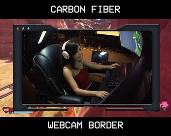 Kamera Overlay | Carbon Webkamera Umrandung für Twitch Livestream