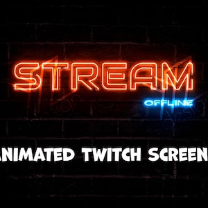 3 Animated Twitch Screens Neon