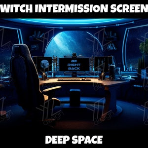 Animated Twitch Screens  Deep Space | Animated Twitch overlay | Stream Starting Soon | Stream Paused