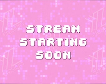 Twitch Intermission screens Pink Hi Tech