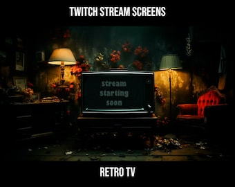 Twitch intermission screens | Retro TV | Twitch Intermission screens Horror