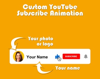 Custom Animated Youtube Subscribe Button