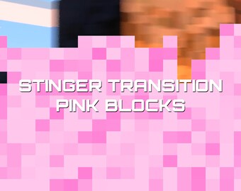 5 Twitch Stinger Transitions Pink Blocks
