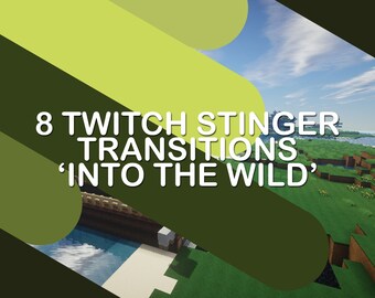 8 transitions Twitch Stinger « dans la nature » | Transition coulissante en diagonale