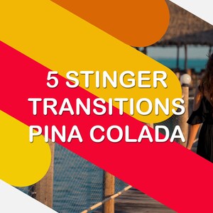 5 Twitch Stinger Transitions 'Pina Colada' | Diagonal Sliding Transition for your Youtube Channel