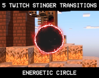 Energetic Circle Stinger Transition | Animated Twitch Transitions (WebM)